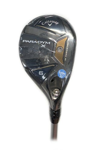 NEW Callaway Paradym X 27* 6 Rescue/Hybrid Graphite Aldila Ascent 40 Ladies Flex