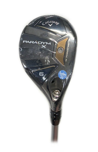 NEW Callaway Paradym X 27* 6 Rescue/Hybrid Graphite Aldila Ascent 40 Ladies Flex