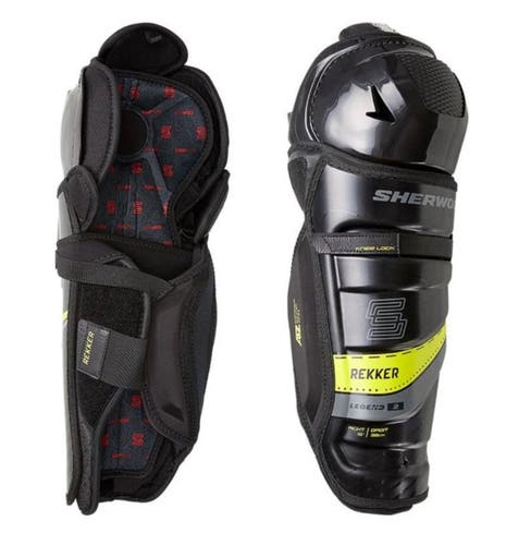NEW Sherwood Rekker Legend 2 Hockey Player Shin Guards (15”)