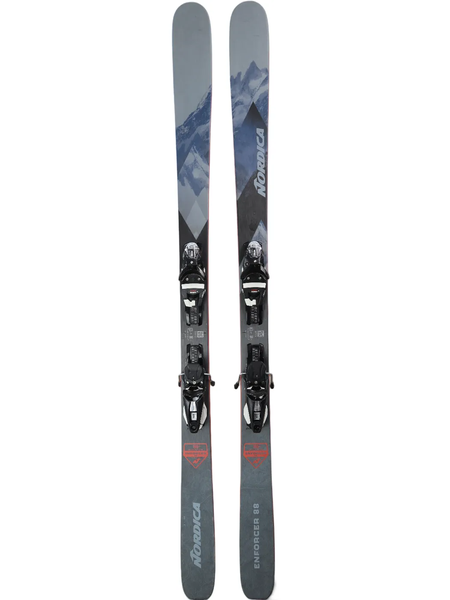USED 2024 Nordica Enforcer 88 Skis 186cm w/ Look NX 12 Bindings