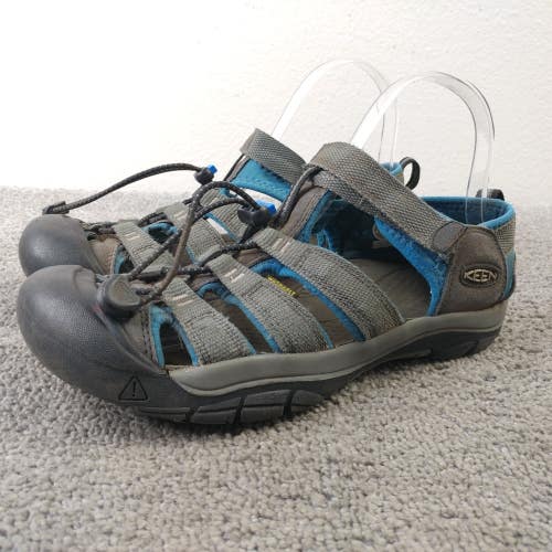 Keen Newport H2 Boys Size 6Y Sandals Waterproof Hiking Shoes Gray Blue
