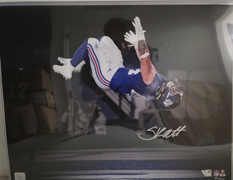 Cam Skattebo Autographed Auto Signed 16x20 Touchdown Backflip Photo Fanatics