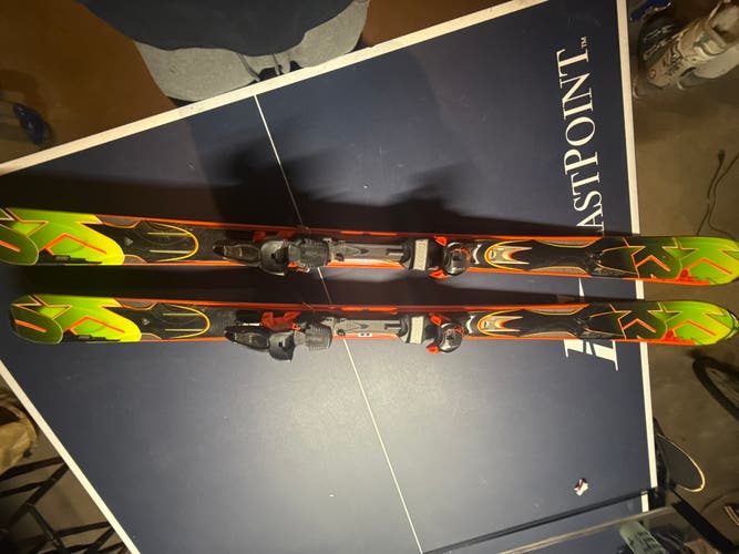 Men's 2012 K2 AMP Rictor 167 cm All Mountain Skis With Bindings Max Din 11 (Used)