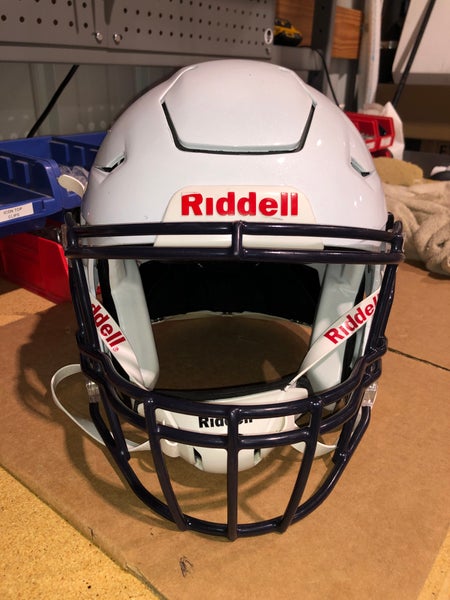 USED RIDDELL FLEX ADULT HELMET - LARGE - METALLIC WHIITE