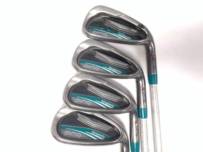 Ping Rhapsody 2015 Iron Set 7-PW Red Dot 1* Flat ULT220 Lite Ladies RH