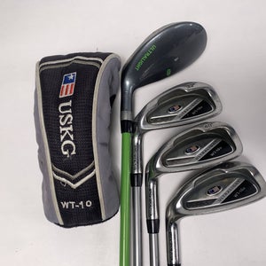 US Kids WT-15u Iron Set 4 Hybrid 6 8 PW WT-15 Ultralight 57'' Youth LH HC