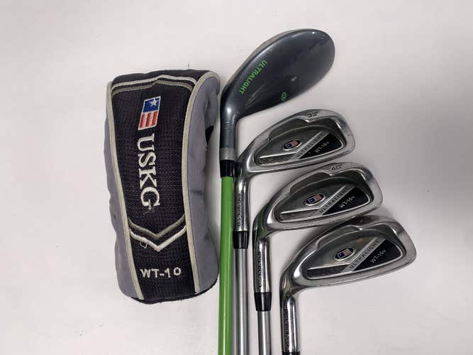 US Kids WT-15u Iron Set 4 Hybrid 6 8 PW WT-15 Ultralight 57'' Youth LH HC