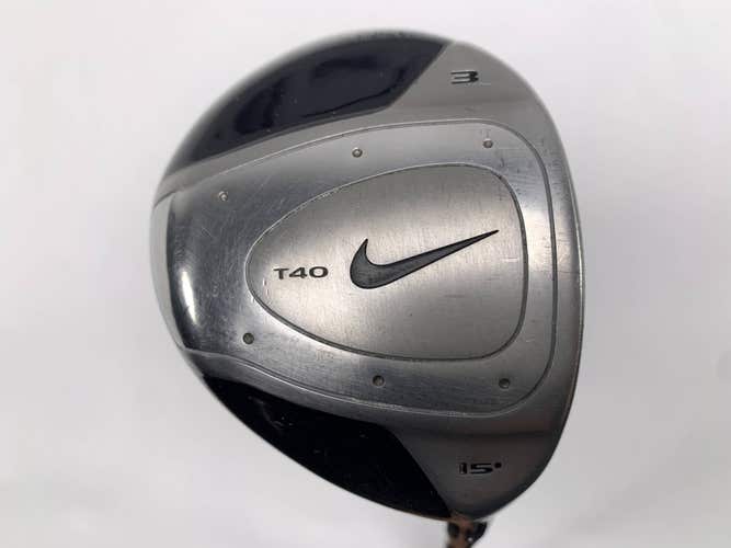Nike T-40 Tour 3 Fairway Wood 15* Fujikura Nike Ignite Regular RH Midsize Grip