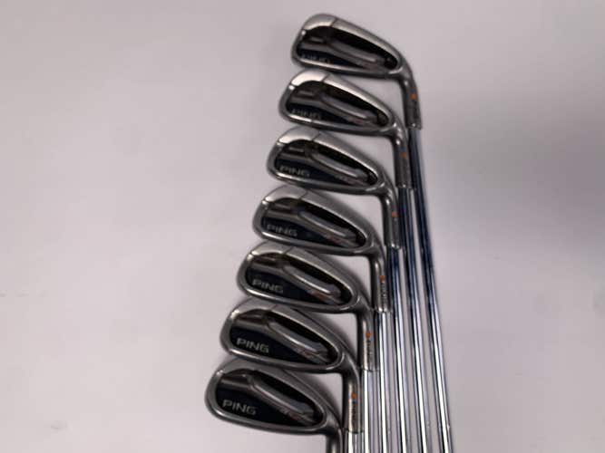 Ping G25 Iron Set 5-PW+GW Orange Dot 2* Flat CFS Regular Steel Mens RH +1/2''