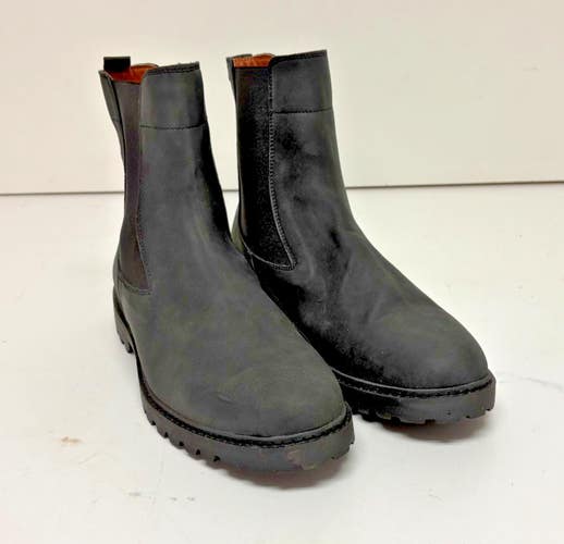Madden by Steve Madden Black Leather Chelsea Boots Ortholite Soles US 12 EU 45