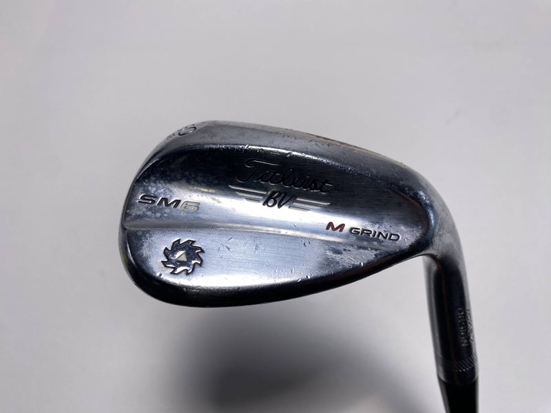 Titleist Vokey SM6 Tour Chrome Lob Wedge LW 60* 8 M-Grind DG S300 Stiff Mens RH