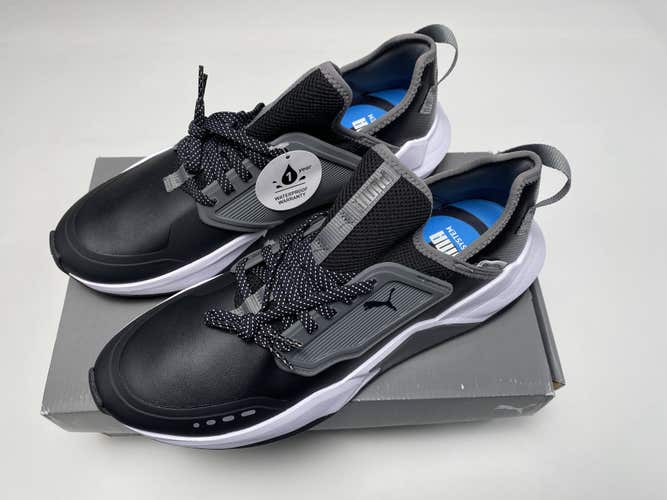 Puma GS.One Golf Shoes Black Gray Men's SZ 12 (195405 02)