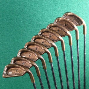 Ping ISI BeCu Copper Black Dot 1-PW, S2 & LW Iron Set Karsten Z-Z65 Steel Stiff