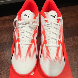 Orange Unisex Size M 10.0 (W 11.0) Adult Puma Ultra Indoor Shoes (New)