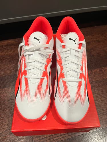 Orange Unisex Size M 10.0 (W 11.0) Adult Puma Ultra Indoor Shoes (New)