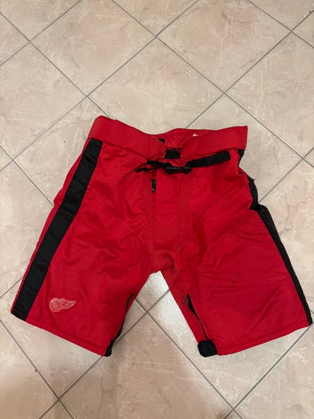 Pro Stock Detroit Lucas Raymond Red Wings Medium Bauer Supreme Pant Shell Reverse Rétro