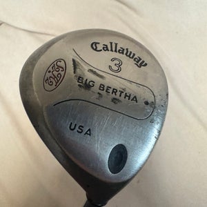 Men's Callaway Big Bertha Right Handed Fairway Wood Regular Flex 3 Wood (Used)