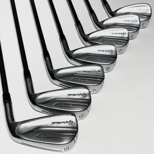 Taylormade P790 Iron Set 5-9, PW, AW Right Handed Stiff Flex Graphite Shafts