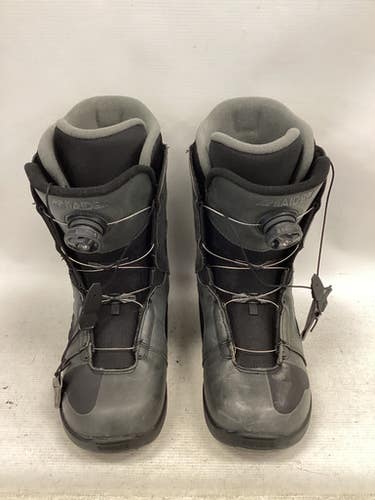 Used K2 RAIDER Mens Snowboard Boots Black Senior 8.5 11851-S000041058