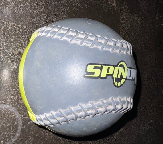 The SpinDr 10 ounce half softball - pitch training