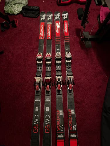 2021 Nordica Dobermann GS WC 193 cm Racing Skis Max Din 16 (Used) read description