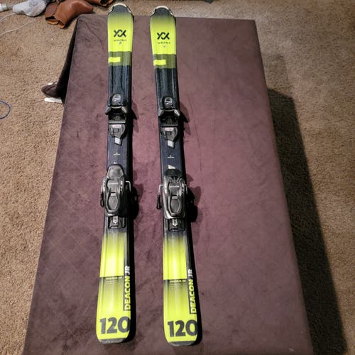 Kid's All Mountain 120 cm Volkl Deacon Skis With Bindings (Used)