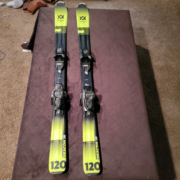 Kid's All Mountain 120 cm Volkl Deacon Skis With Bindings (Used)