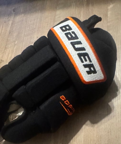 Nike Bauer Supreme Pro Stock Gloves – 15” – SPRO – Ducks Colors – Black/Orange