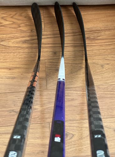 [3-Pack] Senior 77 Flex RH PRO Hockey Sticks - Red Line (PRO29), Dan's Build (PRO34), OG Blue (P92)