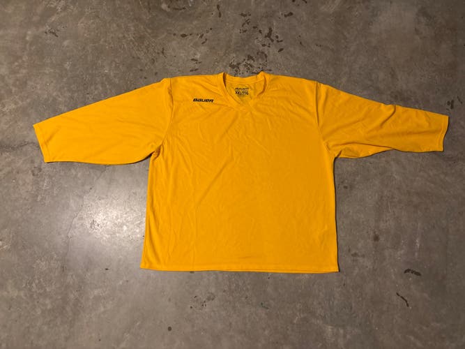 Yellow XXL Adult Unisex Bauer Jersey (Used)