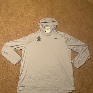 Rare Ohio State Hockey Hooded Gray Men's XL Nike long sleeve (New)