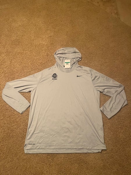 Rare Ohio State Hockey Hooded Gray Men's XL Nike long sleeve (New)