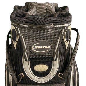 Burton Golf Cart Bag 15-Way 7 Pockets  Single Strap Rain Cover Great Condition