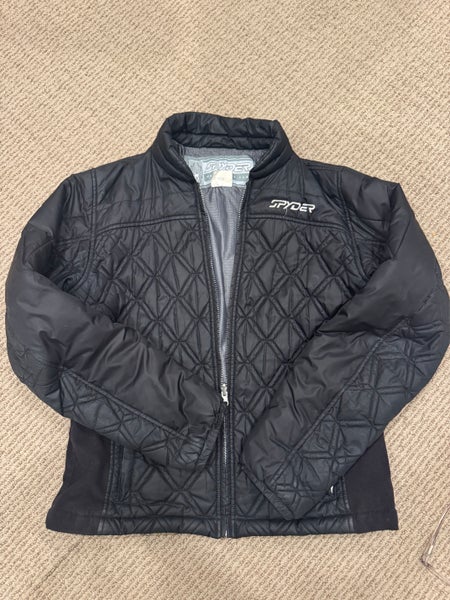 Black Women's XL Spyder Jacket (Used)