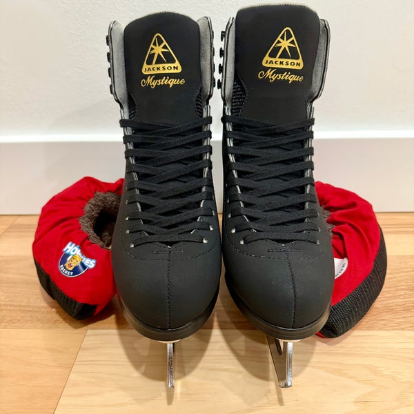 Jackson Ultima Mystique JS1592 Men's Black Figure Ice Skates Size 7.5 M