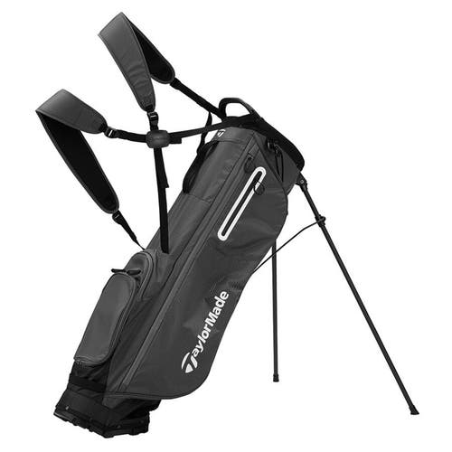 NEW 2025 TaylorMade Flextech Super Lite Gray 4 Way Stand/Carry Golf Bag
