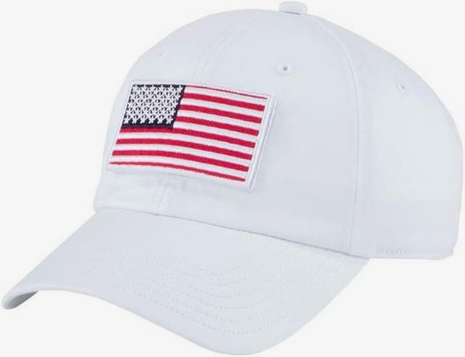 NEW Puma Volition Tactical Patch American Flag White Adjustable Hat/Cap