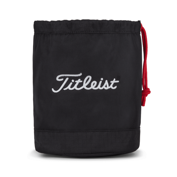 TITLEIST RANGE BAG BLACK/BLACK/RED