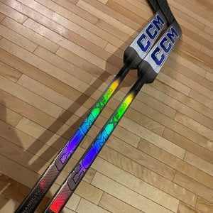 2 Pack New CCM XF Pro Goalie Stick 25.5" Pro Stock