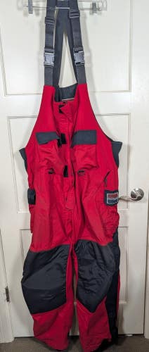StrikeMaster Hardwater Wear Ice Fishing Bibs Size 2XL Red Hard Water