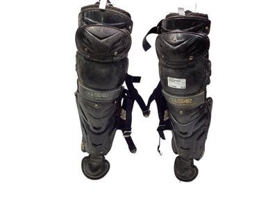 Used All-Star LG912S7X Catchers Leg Guards Black Intermed 11347-S000260065