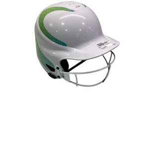 Used RIP-IT WHITE HELMET Batting Helmet w/Mask White M/L 11347-S000260055