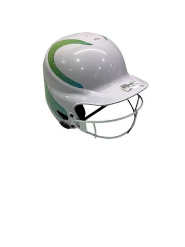 Used RIP-IT WHITE HELMET Batting Helmet w/Mask White M/L 11347-S000260055