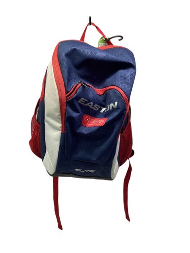 Used Easton 2 BAT BAG NAVY/RED BB/SB Player Backpack Navy Blue 11347-S000260049