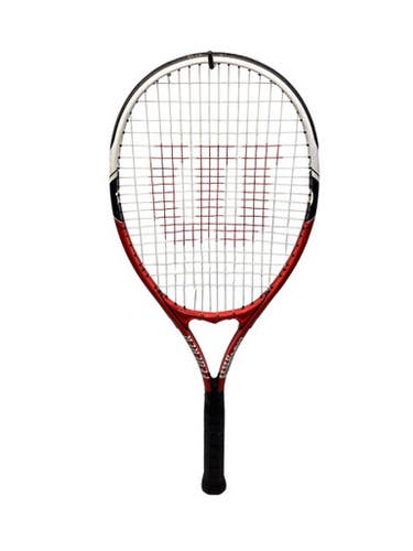 Used Wilson FEDDRER Adult Tennis Racquet Red 4 3/8" 11347-S000260039