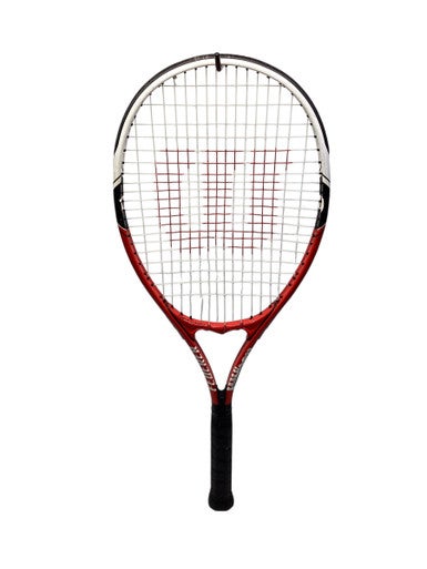 Used Wilson FEDDRER Adult Tennis Racquet Red 4 3/8" 11347-S000260039