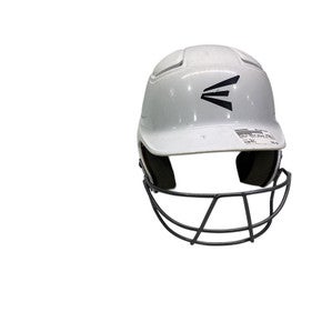 Used Easton WHITE HELMET W MASK Batting Helmet w/Mask White M/L 11347-S000259991