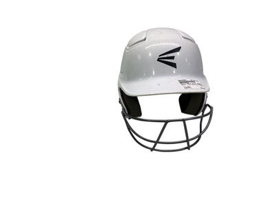 Used Easton WHITE HELMET W MASK Batting Helmet w/Mask White M/L 11347-S000259991