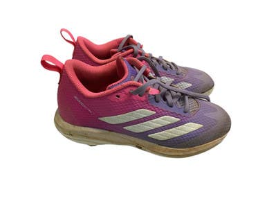 Used Adidas ADIZERO INSTINCT BB/SB Cleats Purple And Pink Junior 02 11347-S000259779