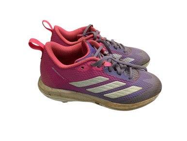 Used Adidas ADIZERO INSTINCT BB/SB Cleats Purple And Pink Junior 02 11347-S000259779